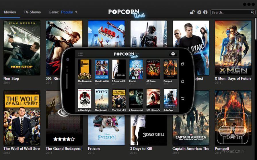 Popcorn time mac android films gratuits